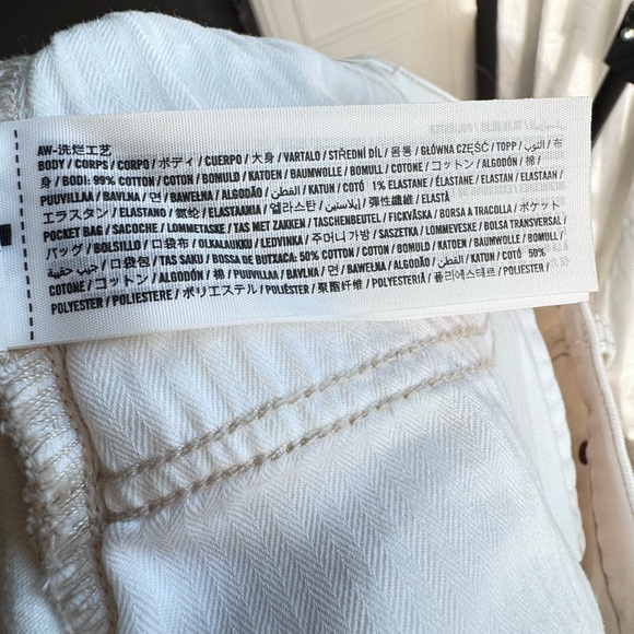 Abercrombie & Fitch Mid-Rise White Denim Mini Skirt Size 28 (M) - Picture 9 of 11